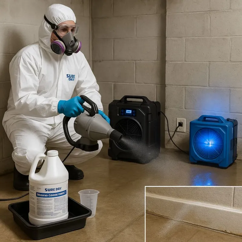 Sanitization and Odor Removal process in Great Neck Plaza, NY